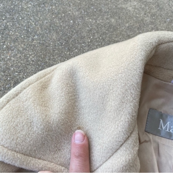 MaxMara Wool Belted Trench Coat 2 - Picture 11 of 12